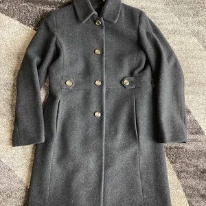 Classic Calvin Klein Full Length Wool Coat Size 8